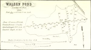 Thoreau's survey of Walden Pond, 1846