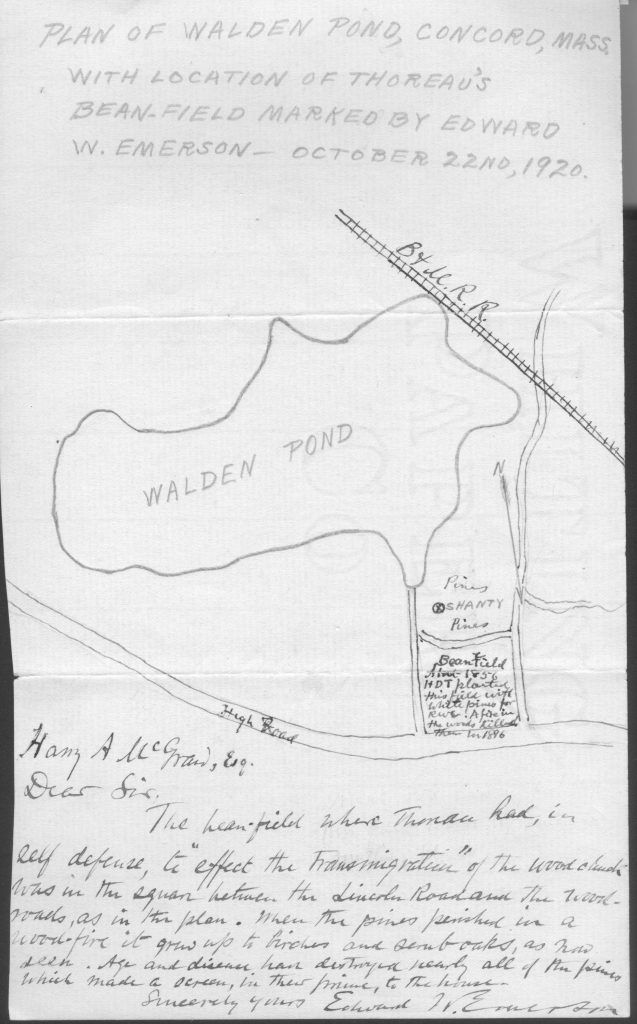 Edward Emerson beanfield map