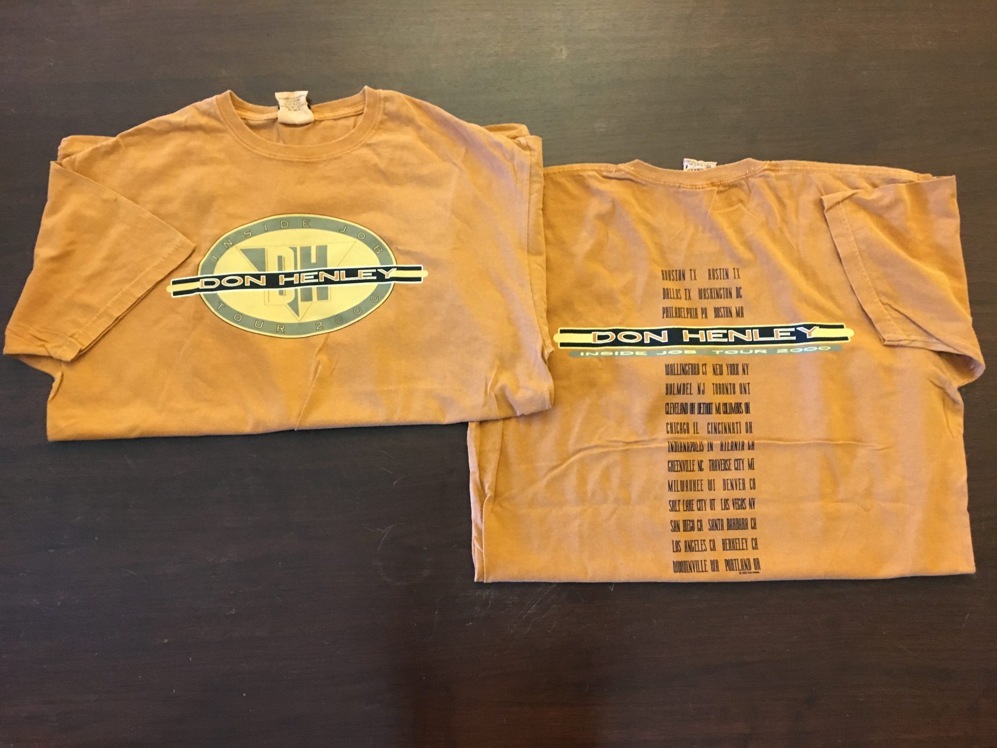 Don Henley “Inside Job” tour T-shirt - yam | The Walden Woods Project