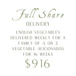 CSA Full Share - Delivery