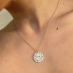 Walden Pond Coordinates necklace - gold